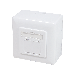 CAT6a UTP / STP surface mounted socket, white