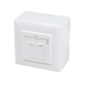 CAT6a UTP / STP surface mounted socket, white