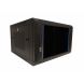 6U wall mount server rack with glass door and perforated side panels 600x600x368mm (WxDxH)