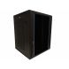 15U wall mount server rack with glass door and perforated side panels 600x600x368mm (WxDxH)