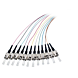 OM4 fibre optic pigtail coloured set ST - 12 pieces