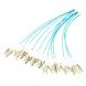 OM3 fibre optic pigtail turquoise LC - 12 pieces