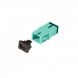 Multimode keystone coupling SC-SC simplex turquoise