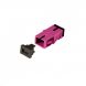 Multimode keystone coupling SC-SC simplex purple