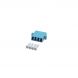 Multimode coupler 4-way LC-LC quad turquoise