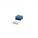 Singlemode coupler 4-way LC-LC quad blue