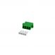 Singlemode coupler 4-way LC-LC quad green