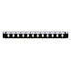 Front LC/SC 12-port black duplex/simplex panel suitable for universal fiber optic tray