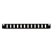 Front LC/SC 12-port black quad/duplex panel suitable for universal fiber optic tray