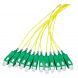 OS2 fibre optic pigtail yellow SC/APC - 12 pieces