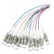 OS2 fibre optic pigtail coloured set LC/PC - 12 pieces