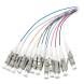 OS2 fibre optic pigtail coloured set LC/PC - 12 pieces