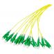 OS2 fibre optic pigtail yellow LC/APC - 12 pieces