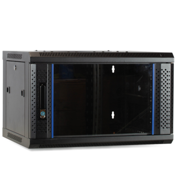 4U wall mount server rack with glass door 600x450x280mm (WxDxH)