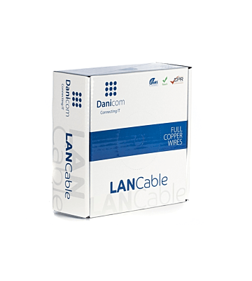 DANICOM CAT6A S/FTP 50m on a reel stranded -  LSZH (Fca)