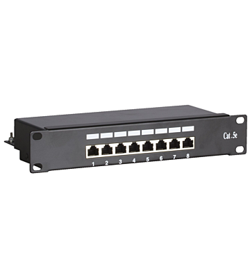 10 Inch CAT5e FTP patch panel - 8 ports