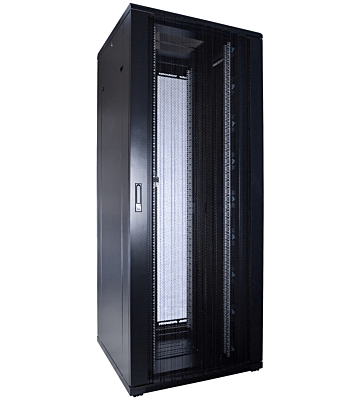 47U server rack with perforated door 800x800x2200mm (WxDxH)