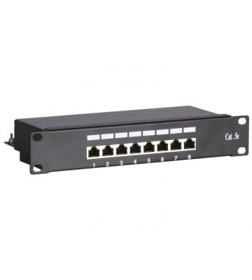10 Inch CAT5e FTP patch panel - 8 ports