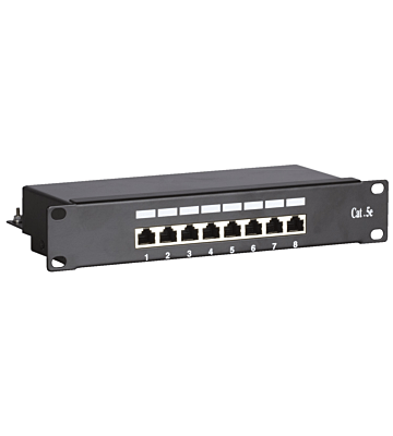 10 Inch CAT5e FTP patch panel - 8 ports