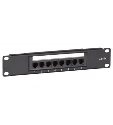 10 Inch CAT5e UTP patch panel - 8 ports