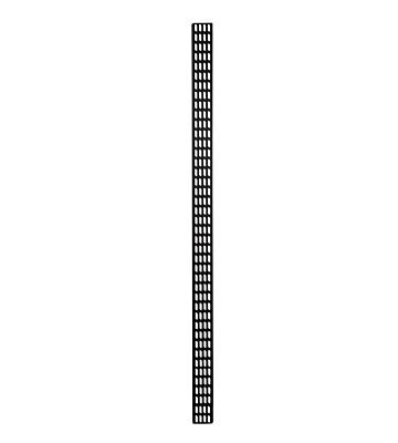 42U vertical cable tray - 30 cm