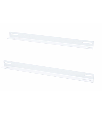 L-section 2-pack suitable for 600mm deep wall mount server racks - white