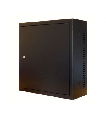 3U wall cabinet with metal door 185mm deep