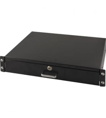 19 inch lockable metal drawer - 2U
