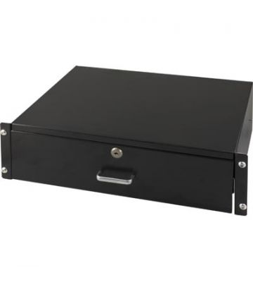 19 inch lockable metal drawer - 3U
