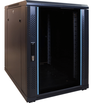 15U mini server rack with glass door 600x800x860mm (WxDxH)