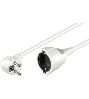 Power cable schuko 5m white