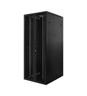 42U server rack with perforated split doors front and back 800x1200x2000mm (WxDxH)