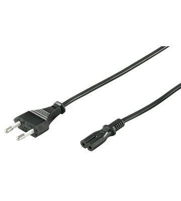 Power cable euro plug to C7 5m black