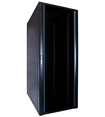 47U server rack with glass door 800x1200x2200mm (WxDxH)