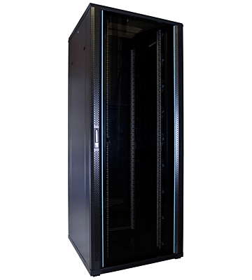 47U server rack with glass door 800x800x2200mm (WxDxH)
