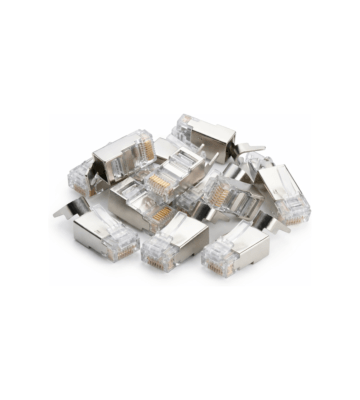 DANICOM SFTP RJ45 CAT6a connector - shielded for solid cable - 10 pieces