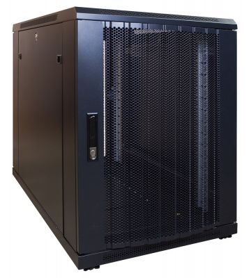 15U mini server rack with perforated door 600x1000x860mm (WxDxH)