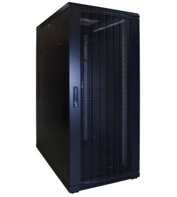 27U server rack with perforated door 600x1000x1400mm (WxDxH)