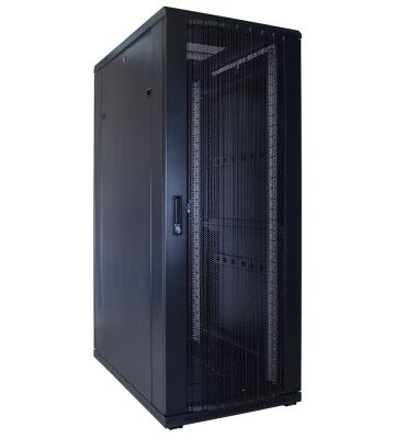 32U server rack with perforated door 600x1000x1600mm (WxDxH)