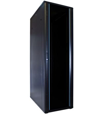 42U server rack with glass door 600x1000x2000mm (WxDxH)
