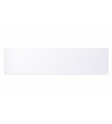 19 inch cover panel - 3U white