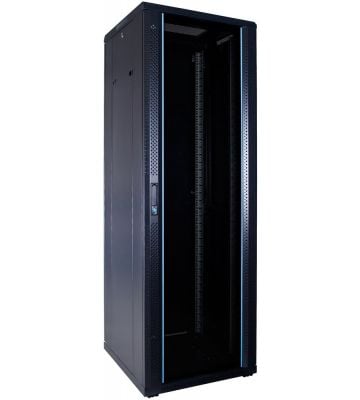 37U server rack with glass door 600x600x1800mm (WxDxH)