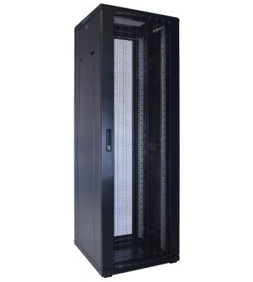 37U server rack with perforated door 600x600x1800mm (WxDxH)