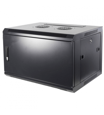 6U wall mount server rack with metal door 600x600x368mm (WxDxH)