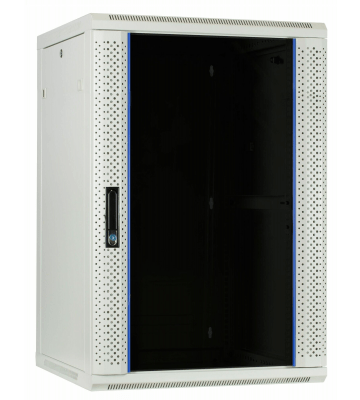 27U wall mount server rack with glass door 600x600x1300mm (WxDxH) White