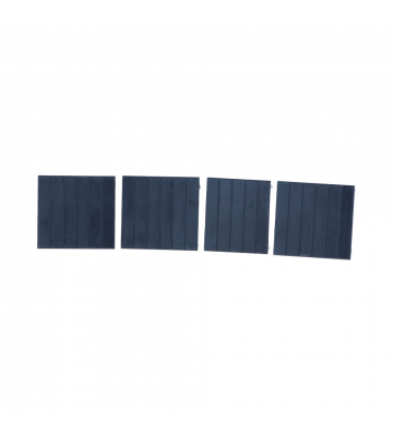 Cover plates for 3U DIN rail switch box, set of 4