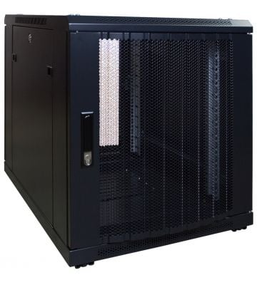 12U mini server rack with perforated 600x800x720mm (WxDxH)