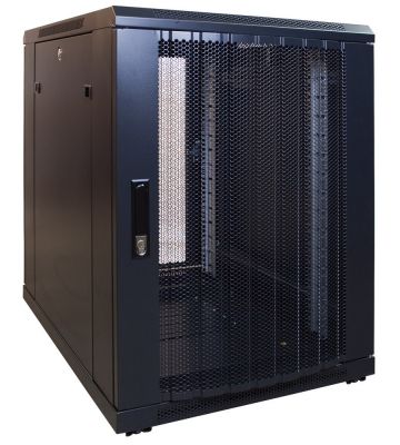 15U mini server rack with perforated door 600x800x860mm (BxDxH)