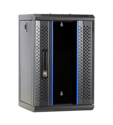10 inch 9U server rack with glass door 370x450x486mm (WxDxH)
