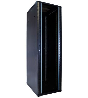 42U server rack unmounted with glass door 600x800x2000mm (WxDxH)